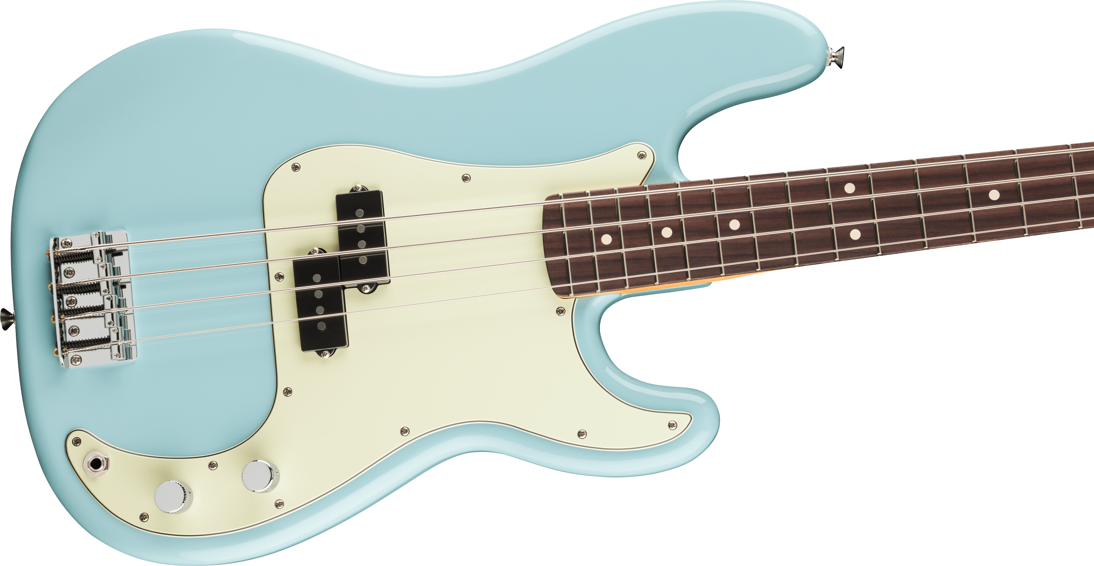 Fender 75th Anniversary Player II Precision Bass, Daphne Blue - COMING JULY 2026