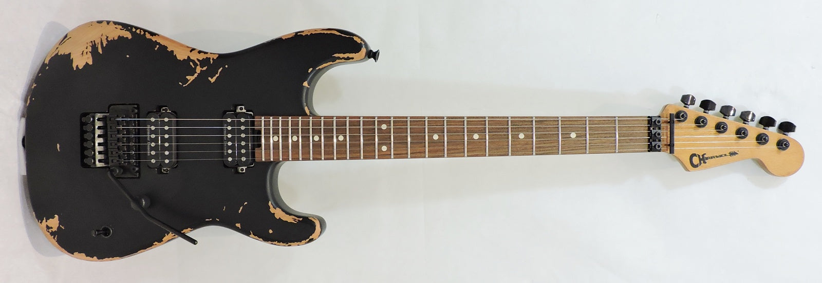 Charvel Pro-Mod Relic San Dimas® Style 1 HH FR PF, Weathered Black