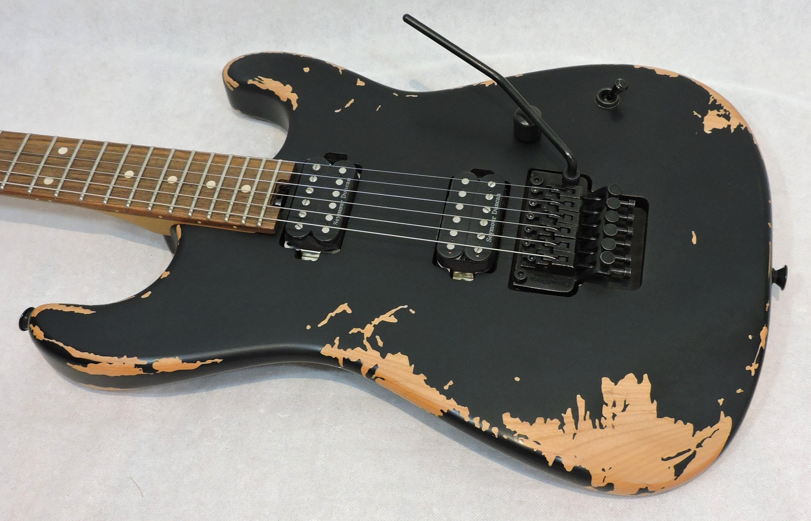 Charvel Pro-Mod Relic San Dimas® Style 1 HH FR PF, Weathered Black