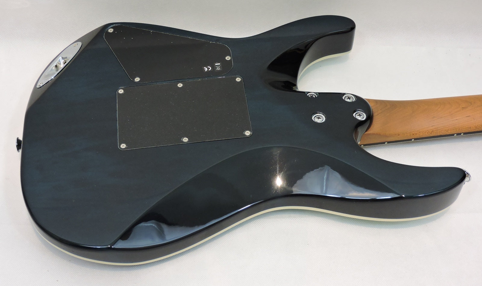 Charvel Pro-Mod Plus Dinky® DK24 HSS 2PT EB QM, Ebony Fingerboard, Blue Curaçao
