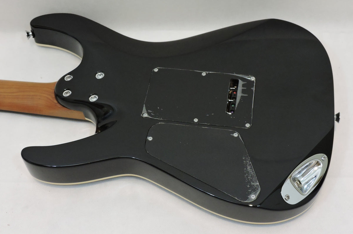 Charvel Pro-Mod Plus Dinky® DK24 HSS 2PT EB QM, Ebony Fingerboard, Amber Tiger Eye
