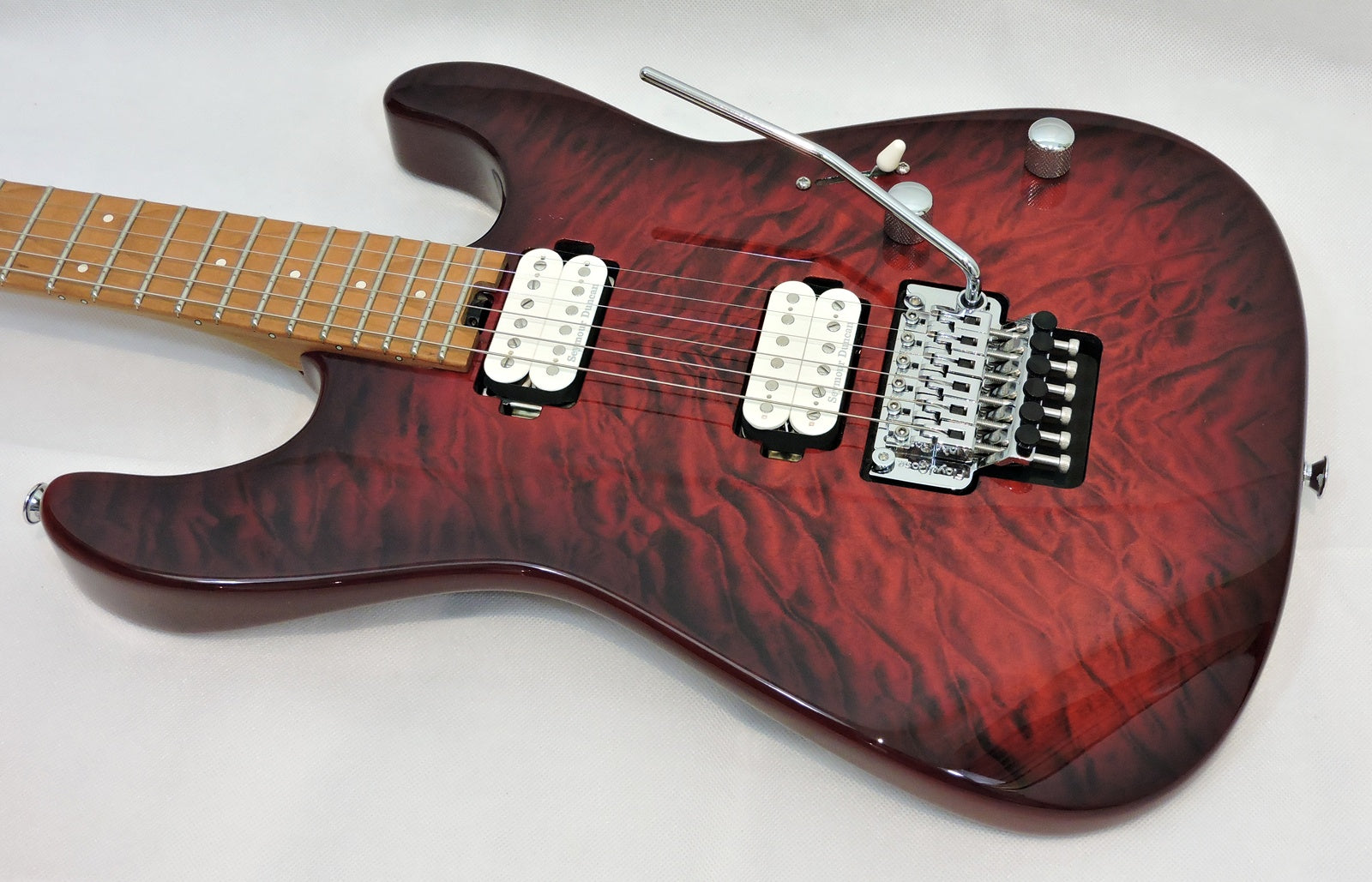 Charvel Pro-Mod Plus San Dimas® Style 1 HH FR CM, Carmalized Maple Fingerboard, Sangria Burst