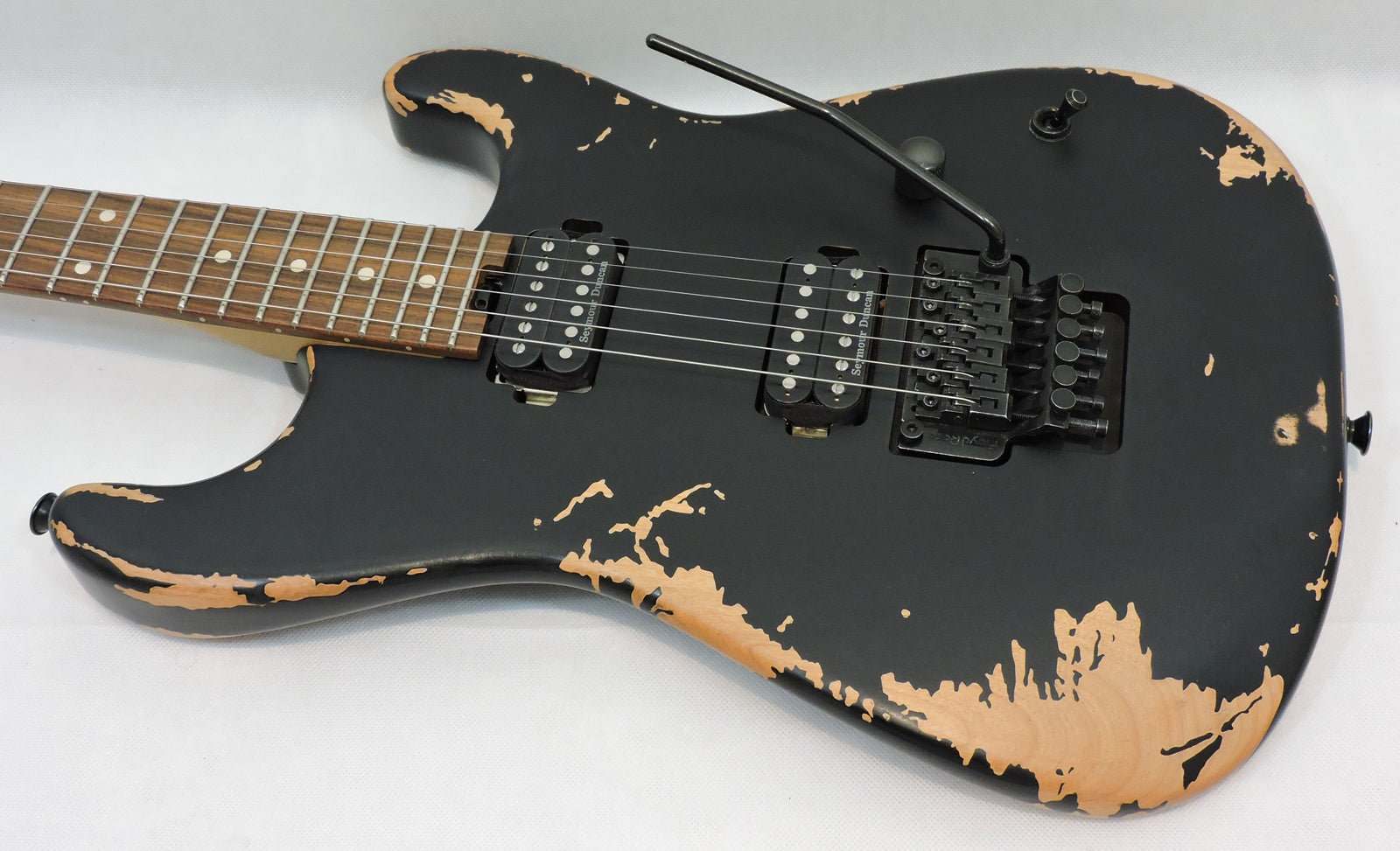 Charvel Pro-Mod Relic San Dimas® Style 1 HH FR PF, Weathered Black, FREE CHARVEL FOAM CORE CASE WORTH £109