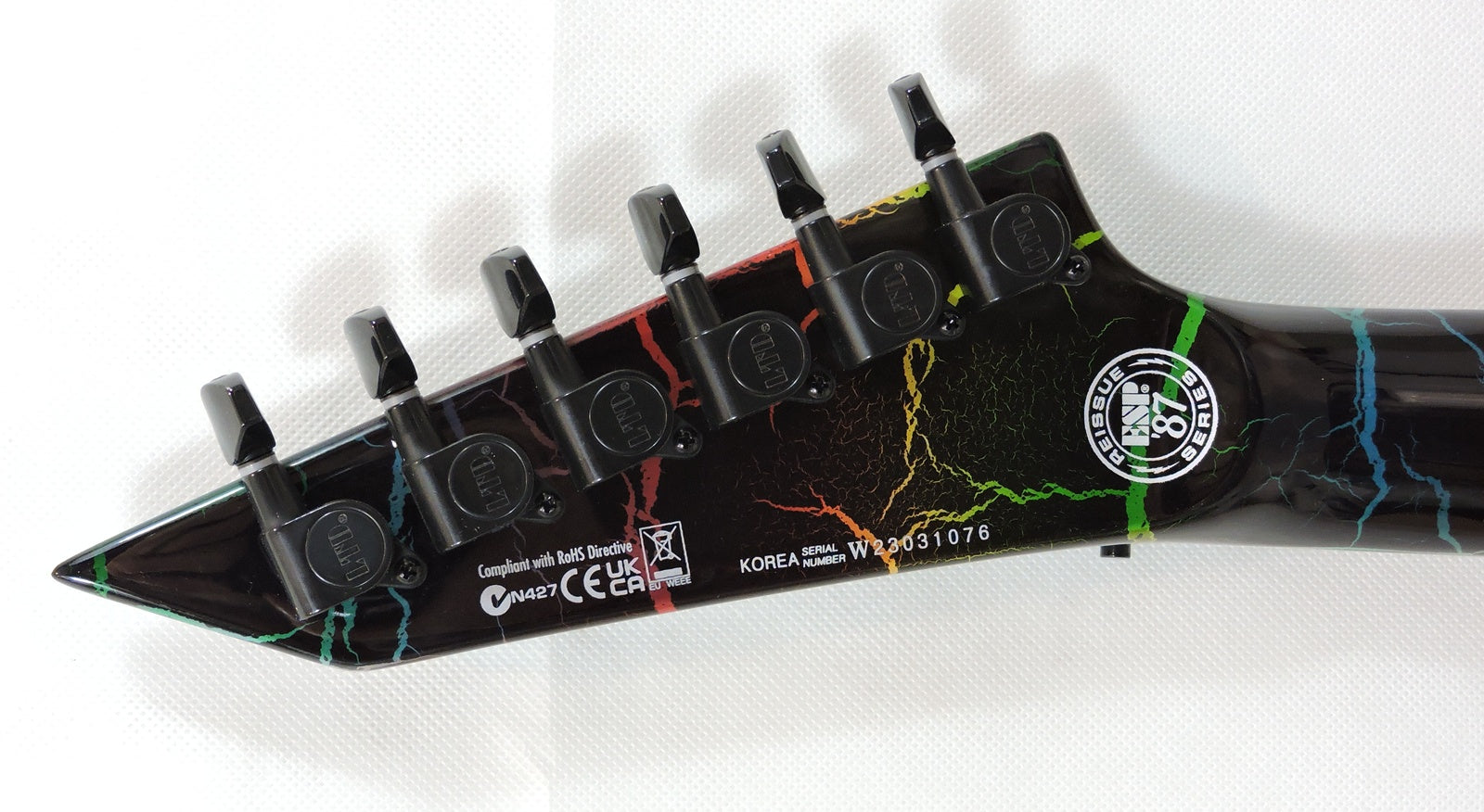 ESP LTD M-1 Custom 87 Rainbow Crackle - Used