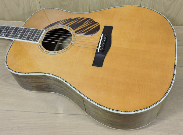 Fender Limited Edition PD-220E Dreadnought, Aged Natural, Ovangkol