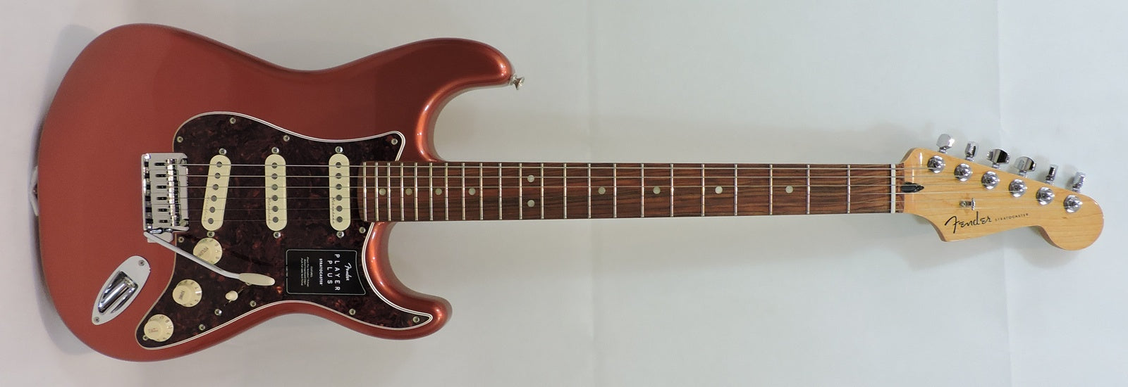 Fender Player Plus Stratocaster Aged Candy Apple Red. Ex-Demo