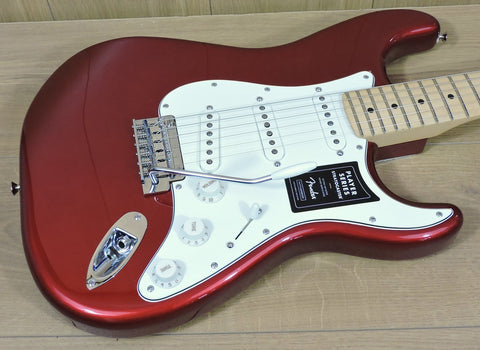 Fender Player Stratocaster. Candy Apple Red, Maple neck