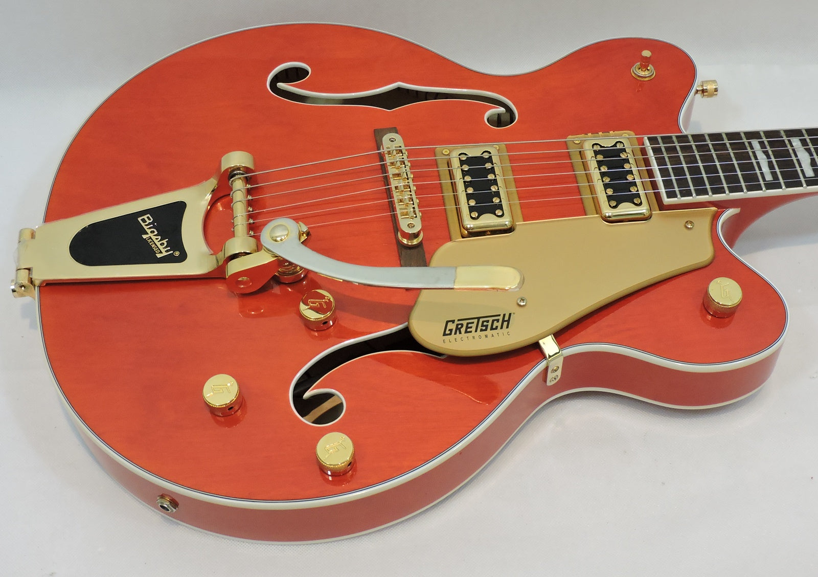 Gretsch G5422TG Electromatic Hollow Body with Hard Case. Orange with Gold Hardware w - Used