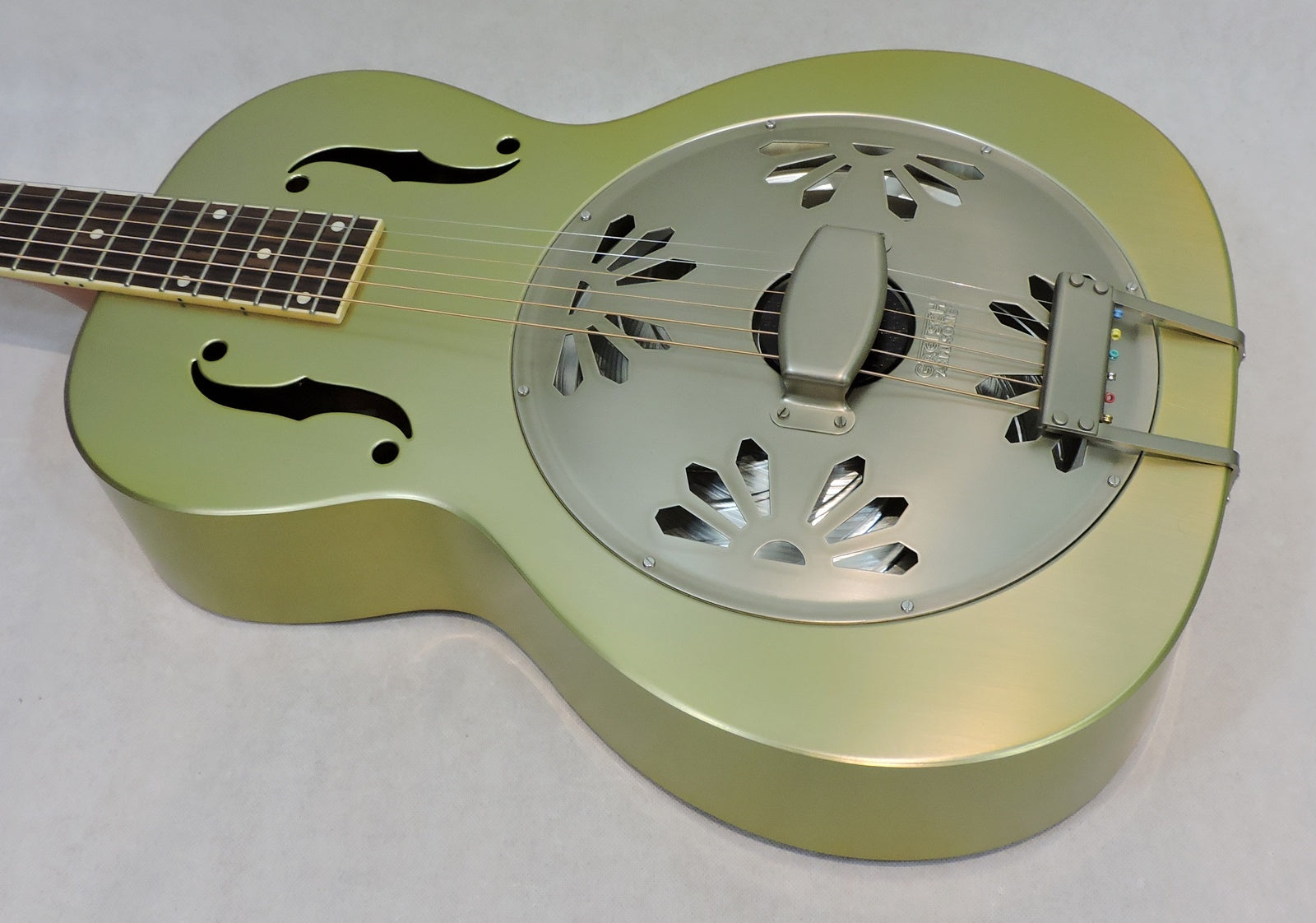 Gretsch G9202 Honey Dipper™ Special, Round-Neck, Padauk Fingerboard, Bell Bronze - Marked