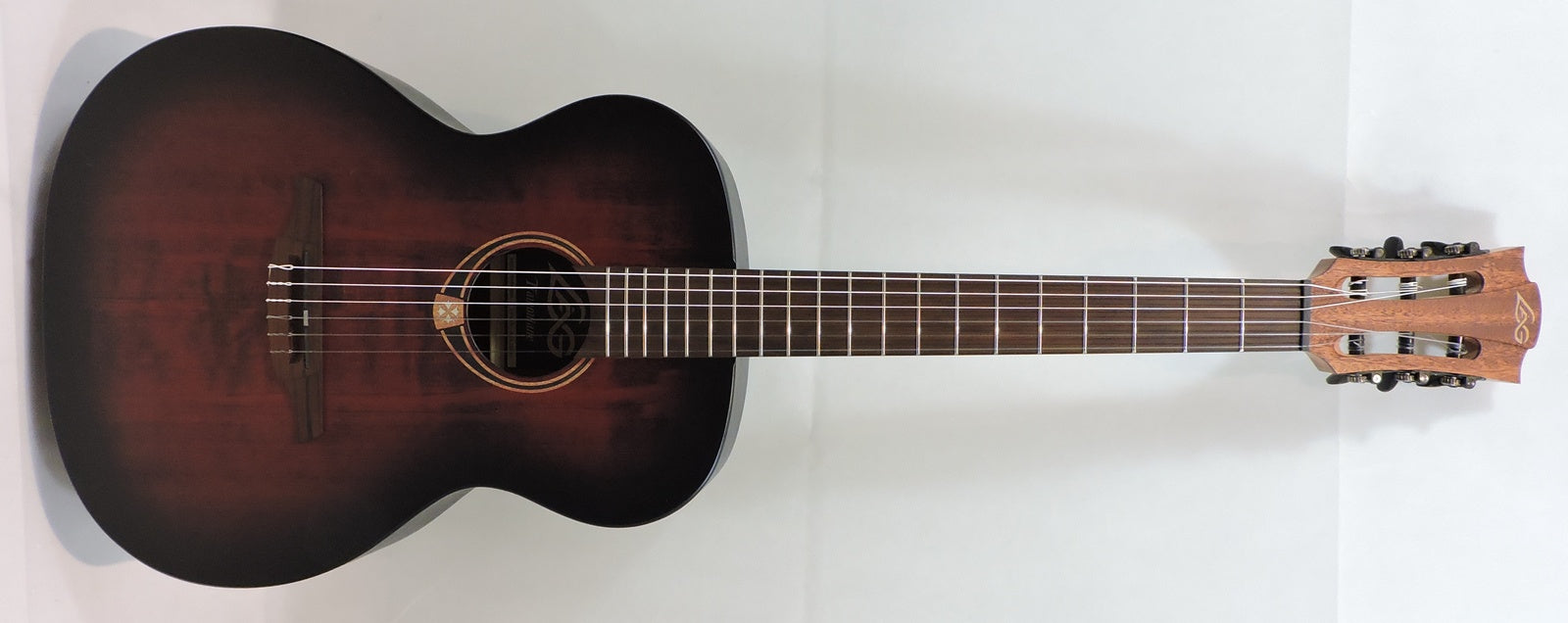 Lag TN70 A Nylon Strung Acoustic Guitar. Black & Brown