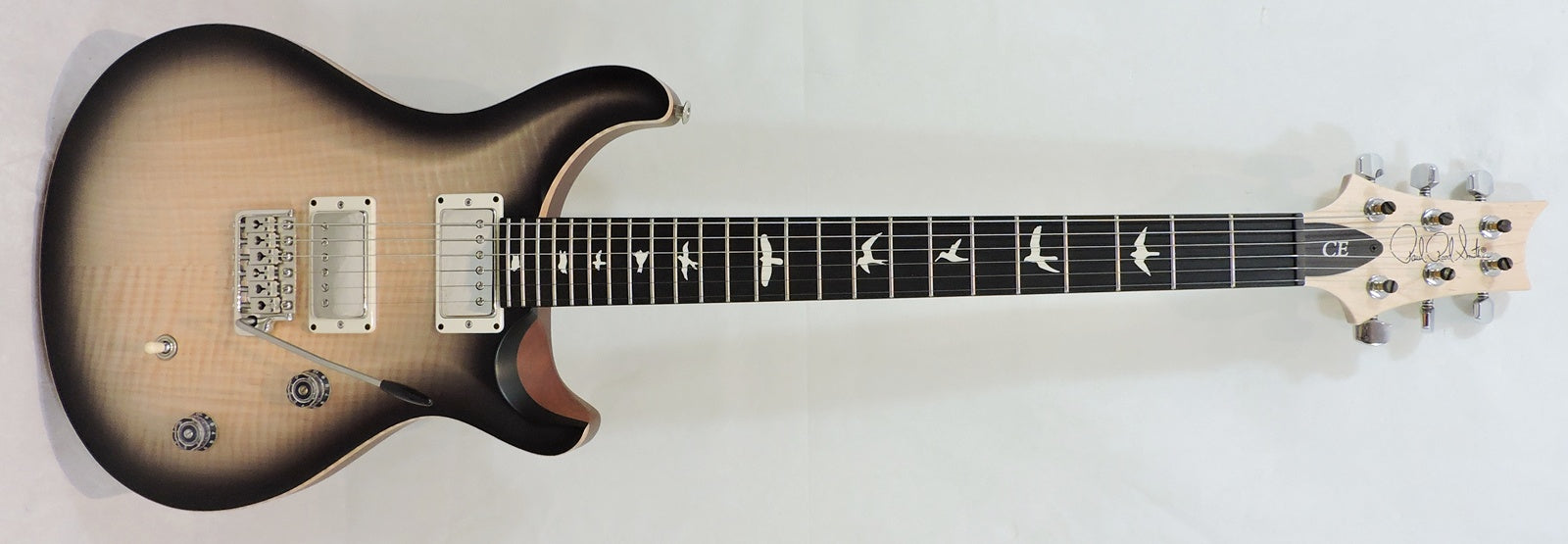 PRS CE24 Custom Colour Satin Natural Smokeburst, Ebony Fretboard, 57/08 Pickups