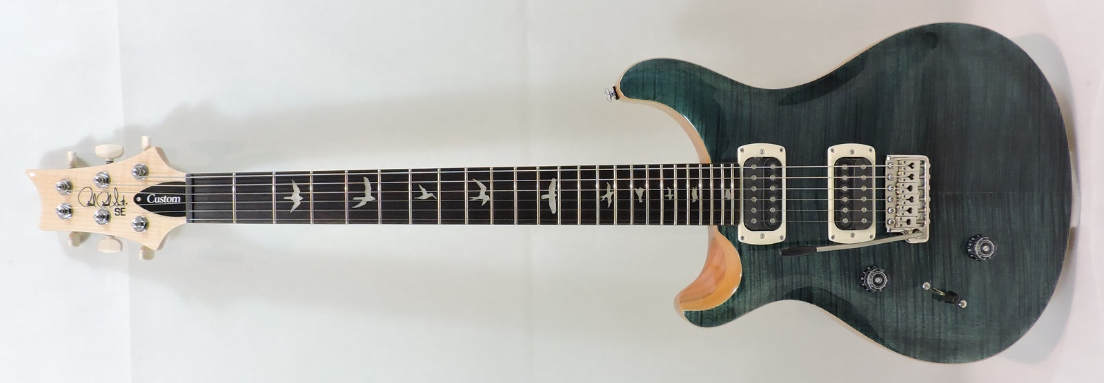 PRS SE Custom 24 'Lefty', Slate Blue. 2026 Model Left Handed