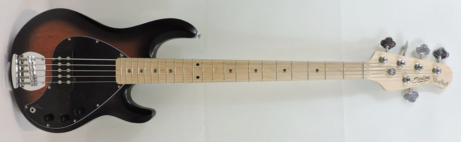 Sterling by MusicMan Sub Ray 5 Bass. Vintage Sunburst Satin