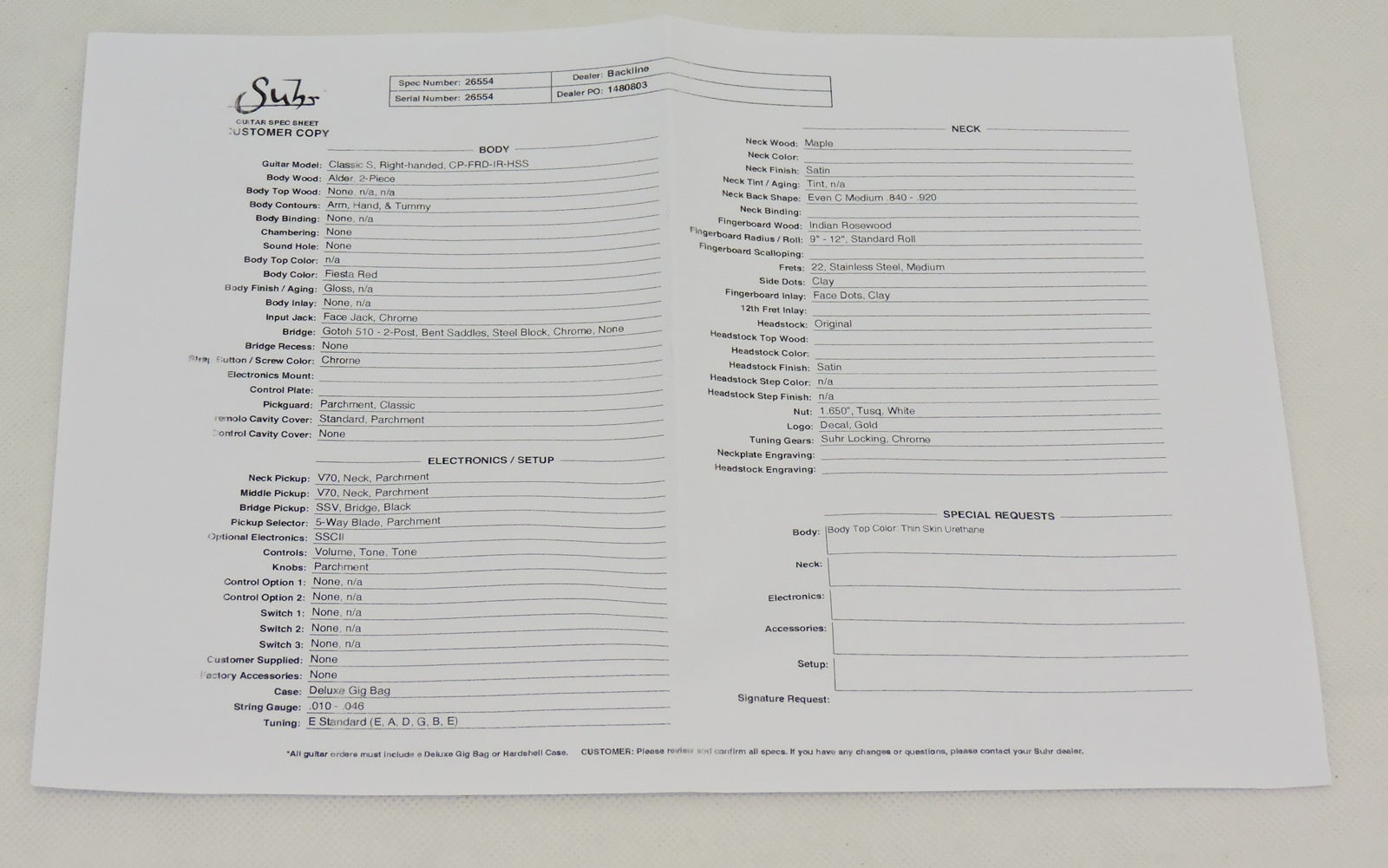 Suhr Classic S HSS - Used