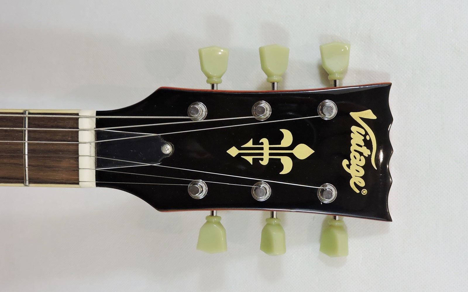 Vintage V100THB Flamed Thru Honeyburst