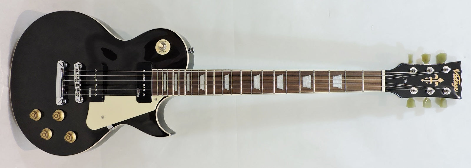 Vintage V100P Reissued Electric Guitar Boulevard Black