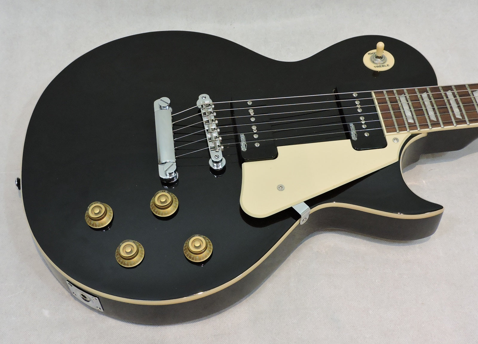 Vintage V100P Reissued Electric Guitar Boulevard Black