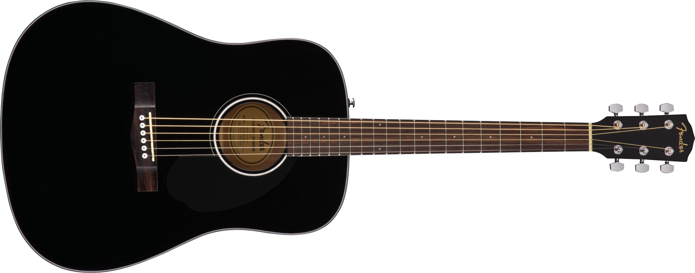 Fender CD-60 Dreadnought Acoustic Guitar. Black