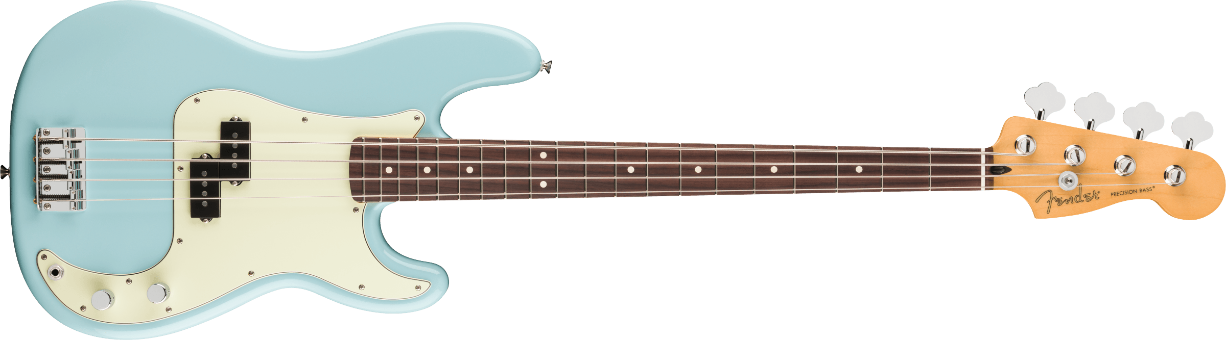 Fender 75th Anniversary Player II Precision Bass, Daphne Blue - COMING JULY 2026