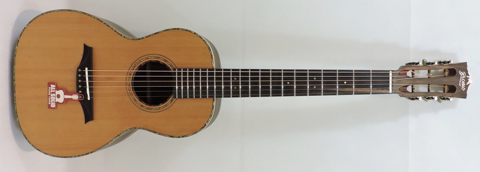 Bromo BAR6E Parlour Guitar. All Solid