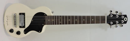 Carry-On ST 'Travel' Guitar. White. By Blackstar including Gig Bag