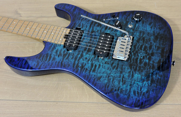 Charvel PRO-MOD DK24 HH 2PT Caramelized Maple Fingerboard, Chlorine Burst