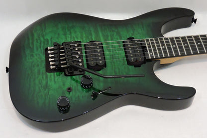Charvel Pro-Mod Plus Dinky DK24 HH FR QM EB Cloaked Emerald Green