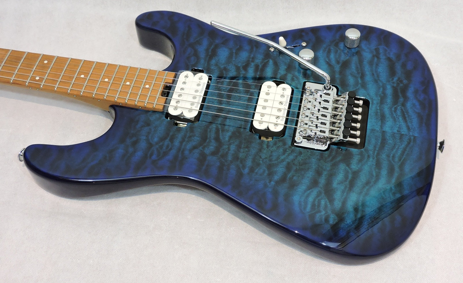 Charvel Pro-Mod Plus San Dimas® Style 1 HH FR CM, Carmalized Maple Fingerboard, Chlorine Burst