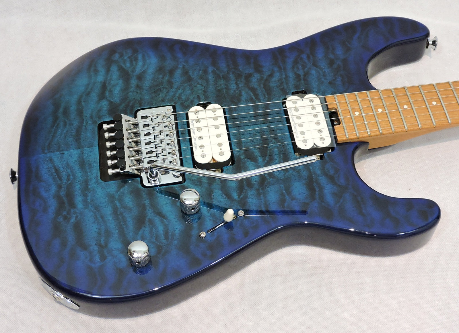 Charvel Pro-Mod Plus San Dimas® Style 1 HH FR CM, Carmalized Maple Fingerboard, Chlorine Burst