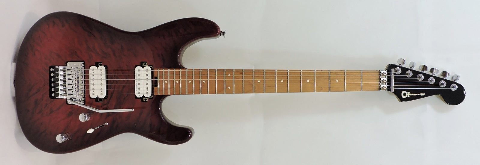 Charvel Pro-Mod Plus San Dimas® Style 1 HH FR CM, Carmalized Maple Fingerboard, Sangria Burst