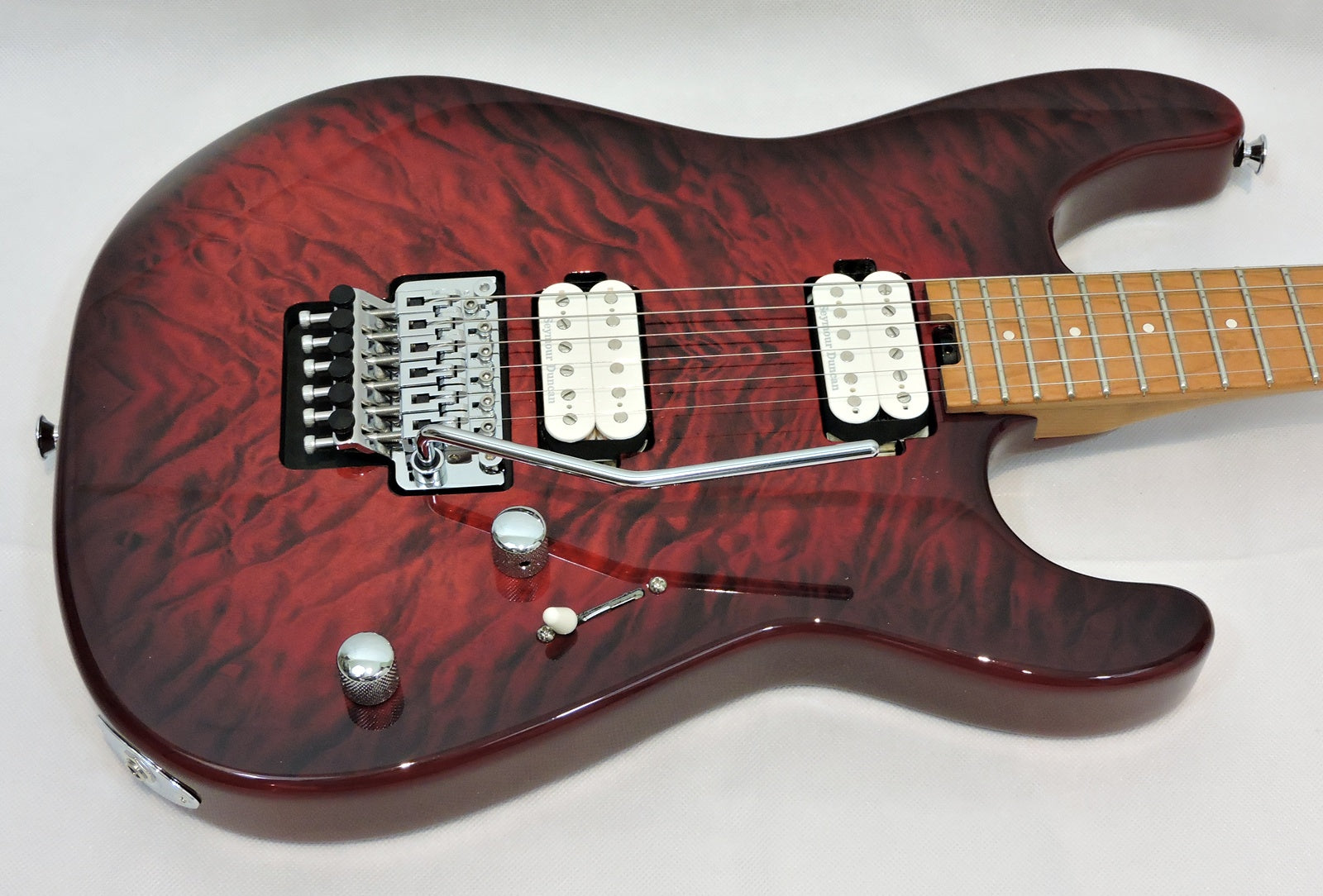 Charvel Pro-Mod Plus San Dimas® Style 1 HH FR CM, Carmalized Maple Fingerboard, Sangria Burst