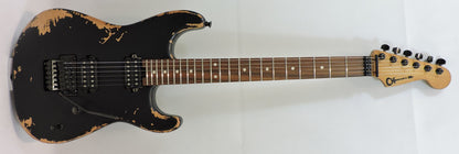 Charvel Pro-Mod Relic San Dimas® Style 1 HH FR PF, Weathered Black, FREE CHARVEL FOAM CORE CASE WORTH £109