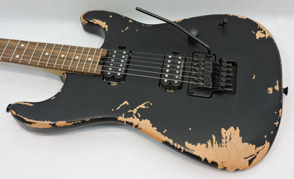 Charvel Pro-Mod Relic San Dimas® Style 1 HH FR PF, Weathered Black, FREE CHARVEL FOAM CORE CASE WORTH £109