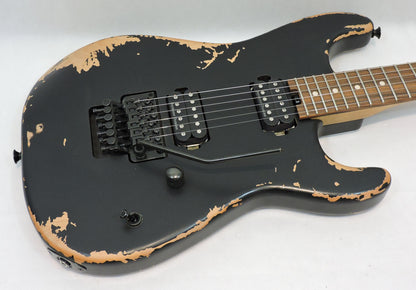 Charvel Pro-Mod Relic San Dimas® Style 1 HH FR PF, Weathered Black, FREE CHARVEL FOAM CORE CASE WORTH £109