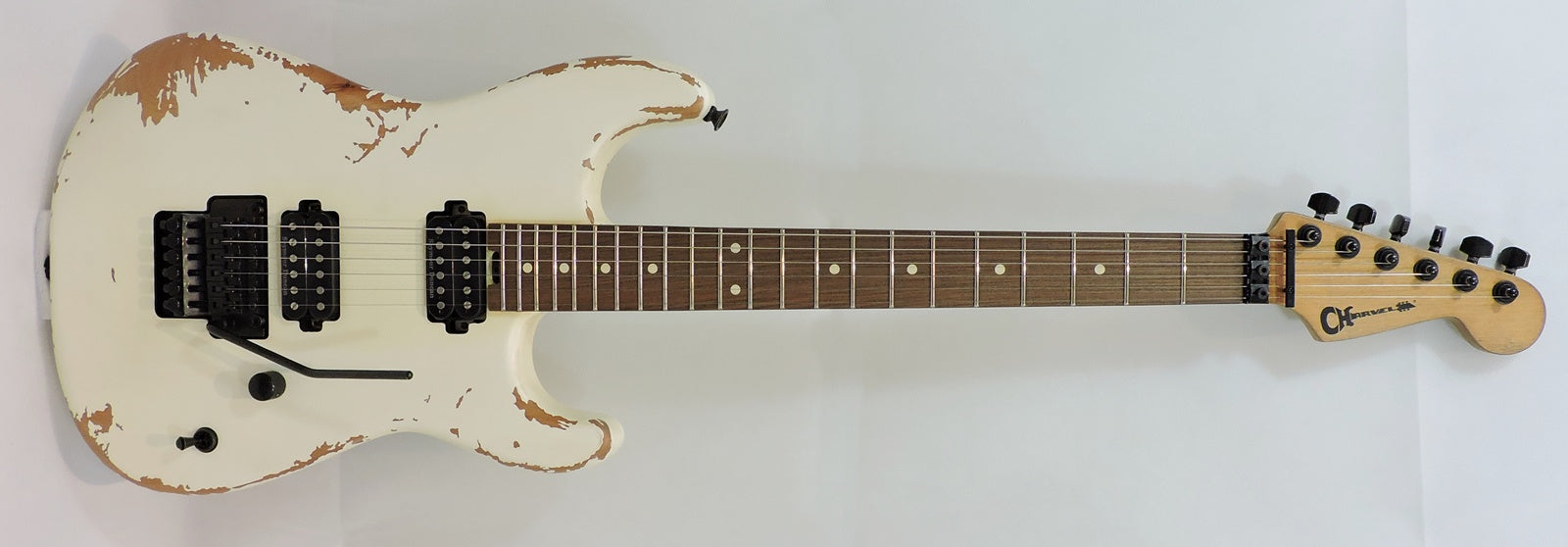 Charvel Pro-Mod Relic San Dimas® Style 1 HH FR PF, Weathered White