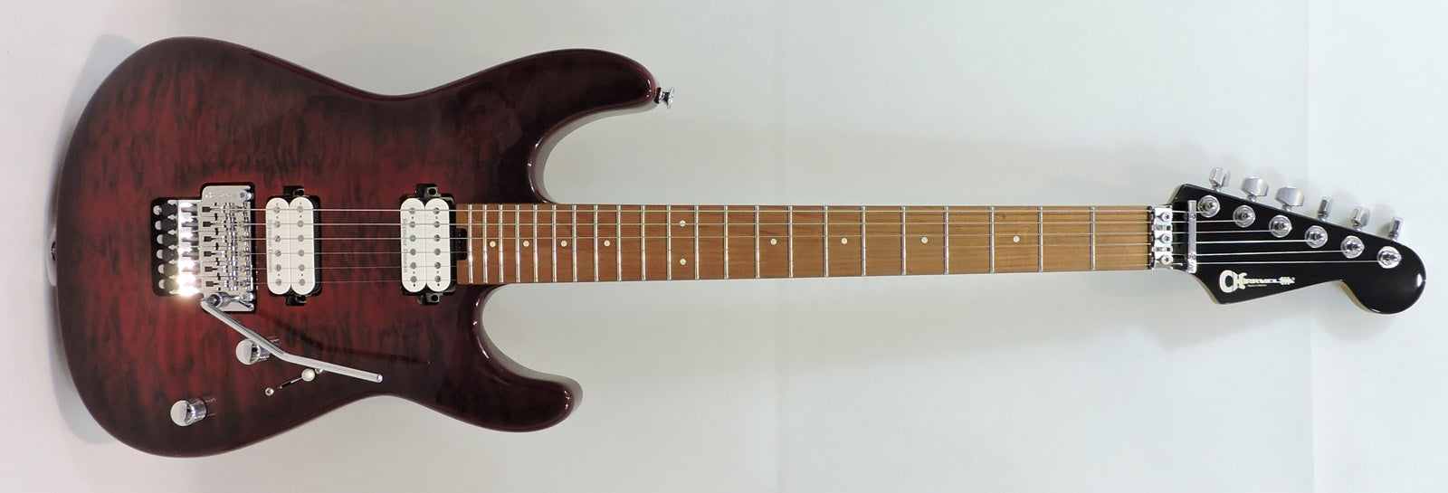 Charvel Pro-Mod Plus San Dimas® Style 1 HH FR CM, Carmalized Maple Fingerboard, Sangria Burst