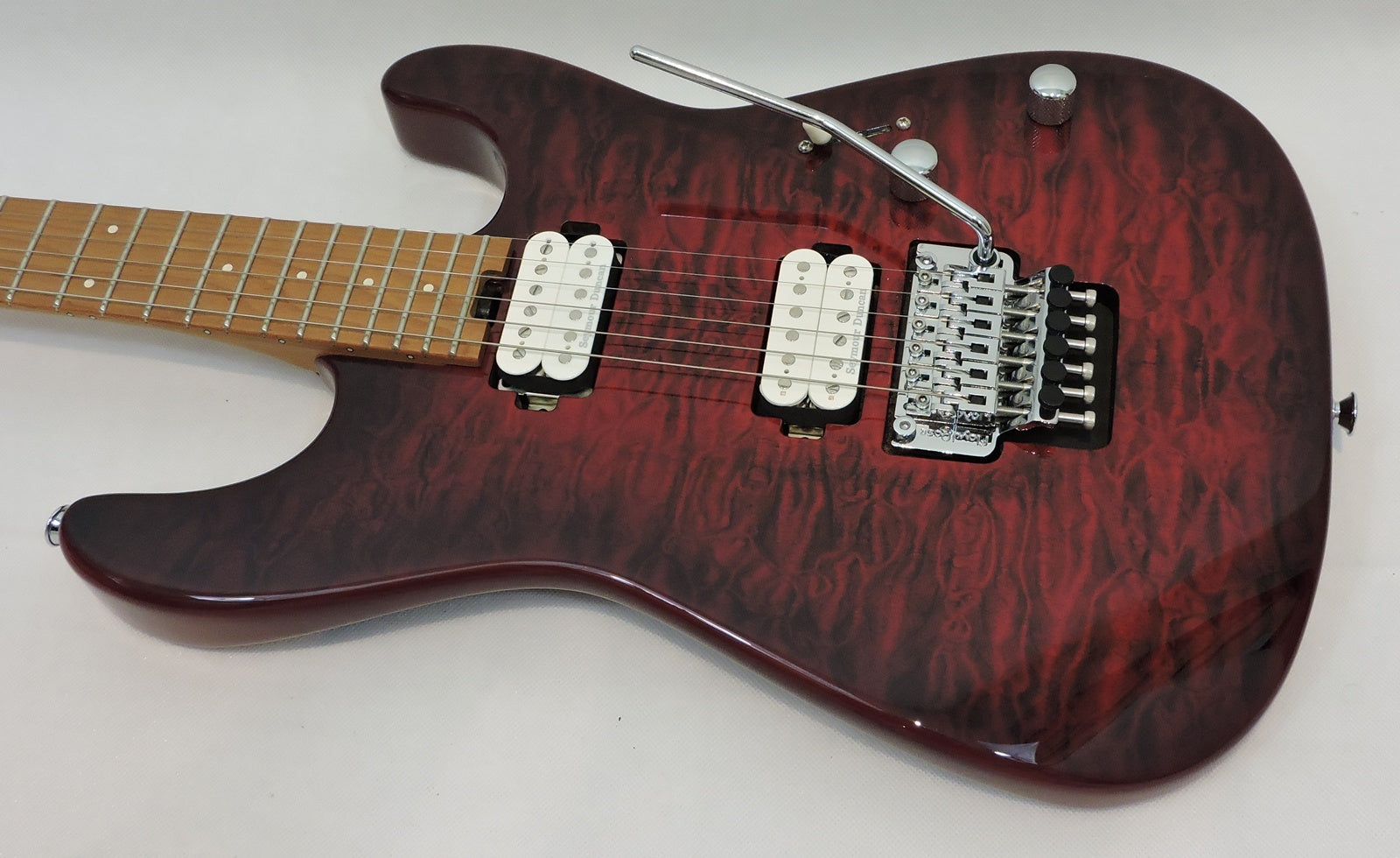 Charvel Pro-Mod Plus San Dimas® Style 1 HH FR CM, Carmalized Maple Fingerboard, Sangria Burst