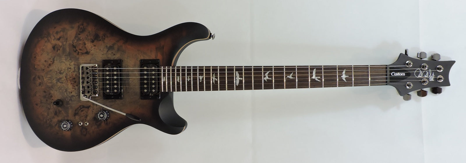 PRS SE Custom 24-08 Poplar Burl Charcoal Cherry Midnight Burst. Limited Edition