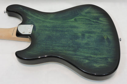 Valiant Mercury HSS ‘Blue In Green’, Maple Neck with Stainless Steel Frets