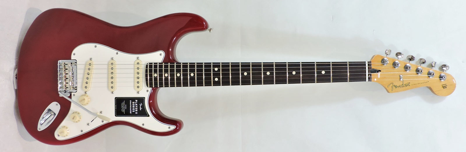 Fender Player II Stratocaster®, Chambered Mahogany Body, Rosewood Fingerboard, Transparent Cherry Burst