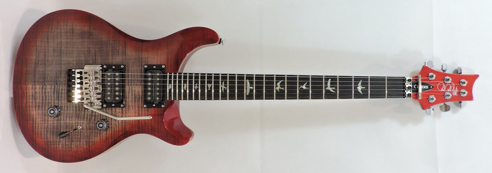 PRS SE Custom 24 Floyd Charcoal Cherry Burst