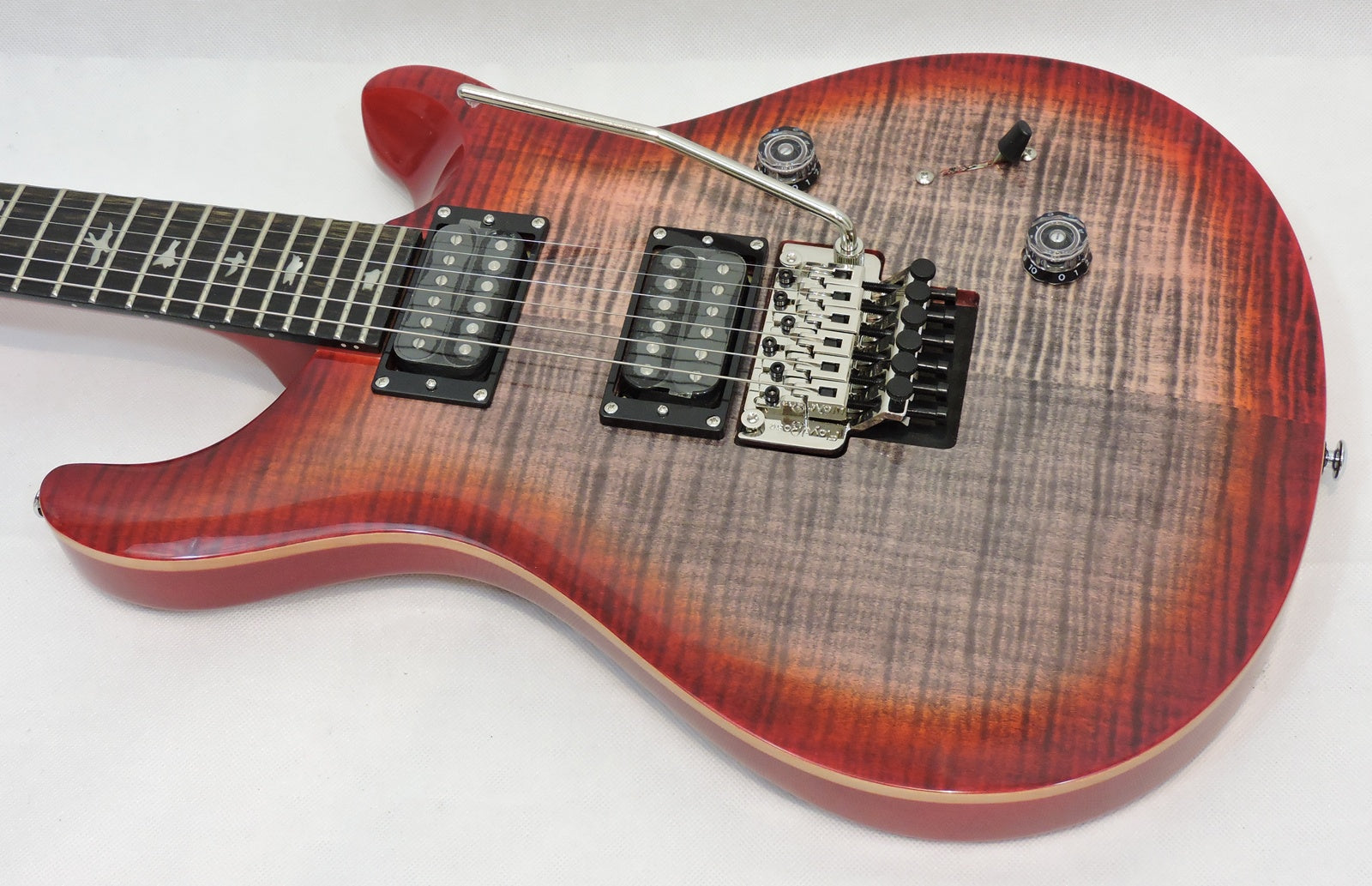 PRS SE Custom 24 Floyd Charcoal Cherry Burst