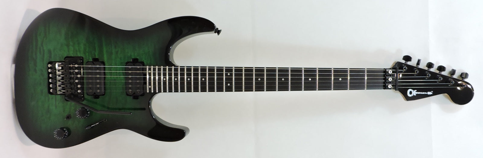Charvel Pro-Mod Plus Dinky DK24 HH FR QM EB Cloaked Emerald Green
