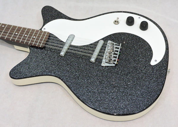 Danelectro DC59 12-String. Black Sparkle