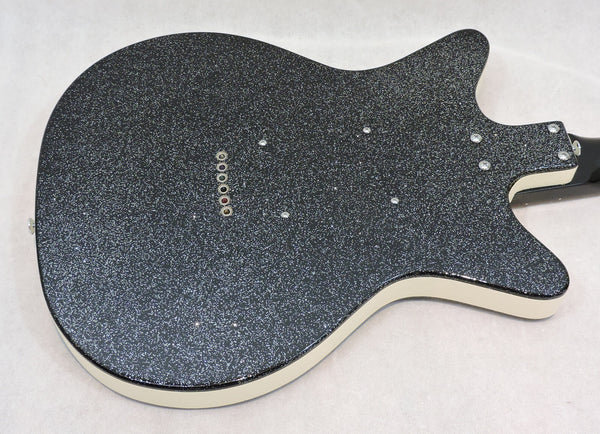 Danelectro DC59 12-String. Black Sparkle