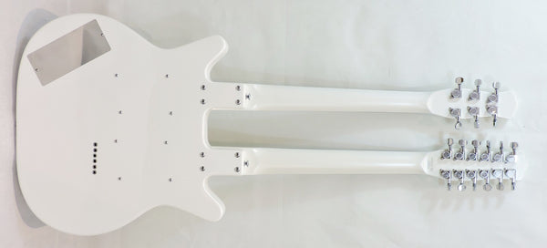 Danelectro 6/12 Doubleneck Electric Guitar. White Pearl