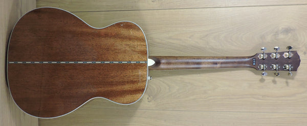 Fender Limited Edition PO-220E Dreadnought, Aged Natural, Ovangkol