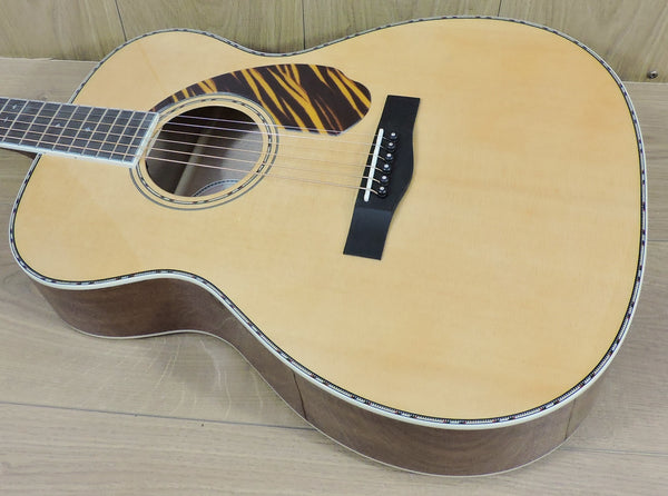 Fender Limited Edition PO-220E Dreadnought, Aged Natural, Ovangkol