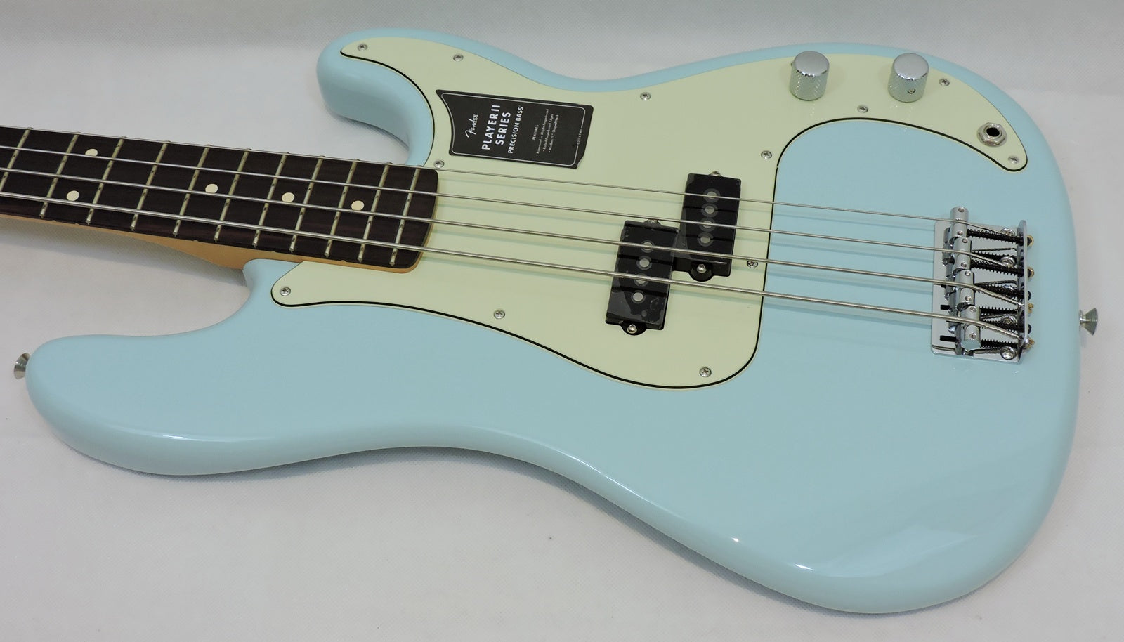 Fender 75th Anniversary Player II Precision Bass, Daphne Blue