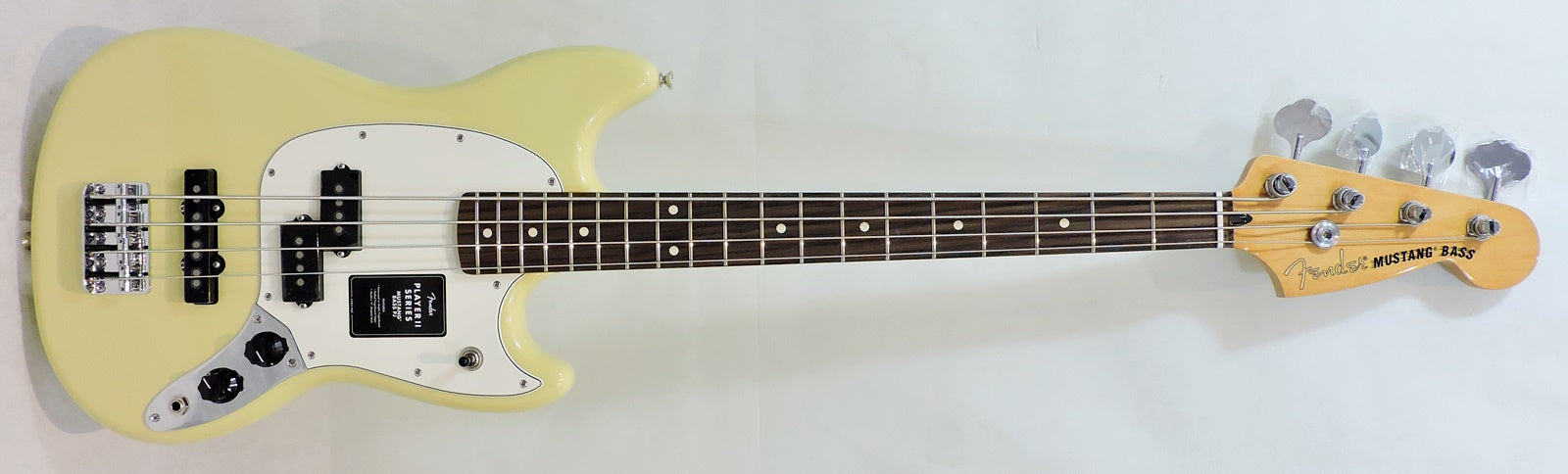 Fender Player II Mustang Bass PJ. Hialeah Yellow - ON OFFER BETWEEN 16TH FEB - 9TH MARCH